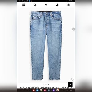 Torrid MOM JEAN STRAIGHT PREMIUM CLASSIC DENIM HIGH-RISE JEAN SZ 22T NWT